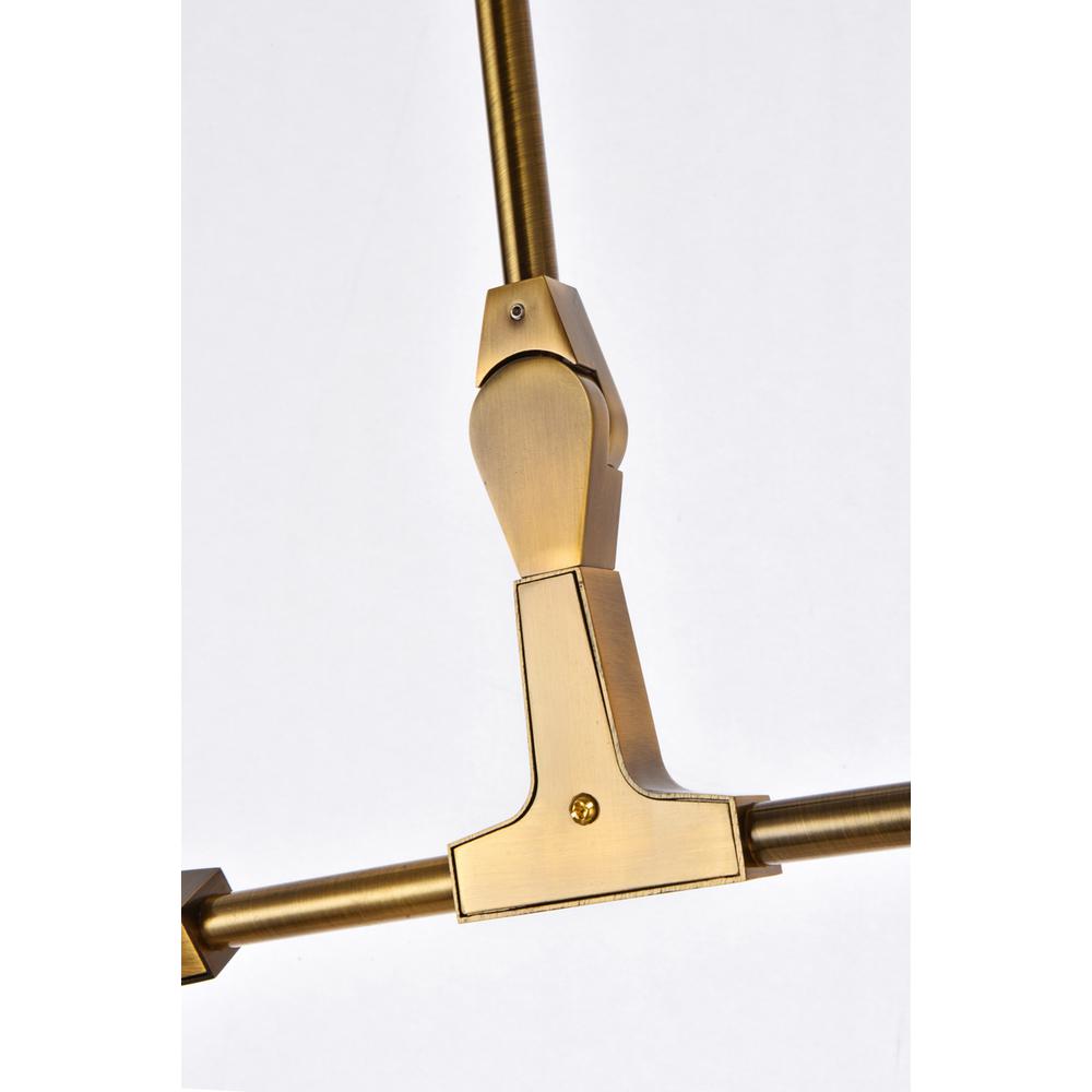 Cavoli 9 lights brass chandelier. Picture 4