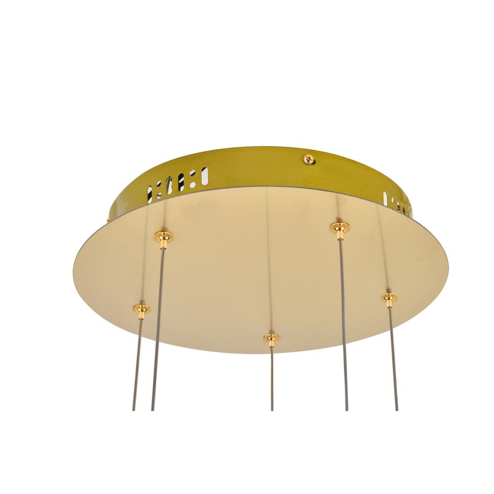 Polaris LED light Gold Pendant Clear Crystal. Picture 5