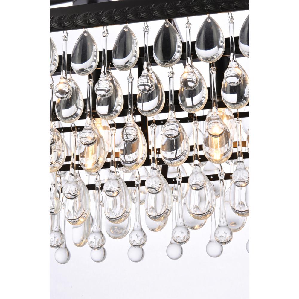 Nordic 32 inch rectangle pendant in black. Picture 4