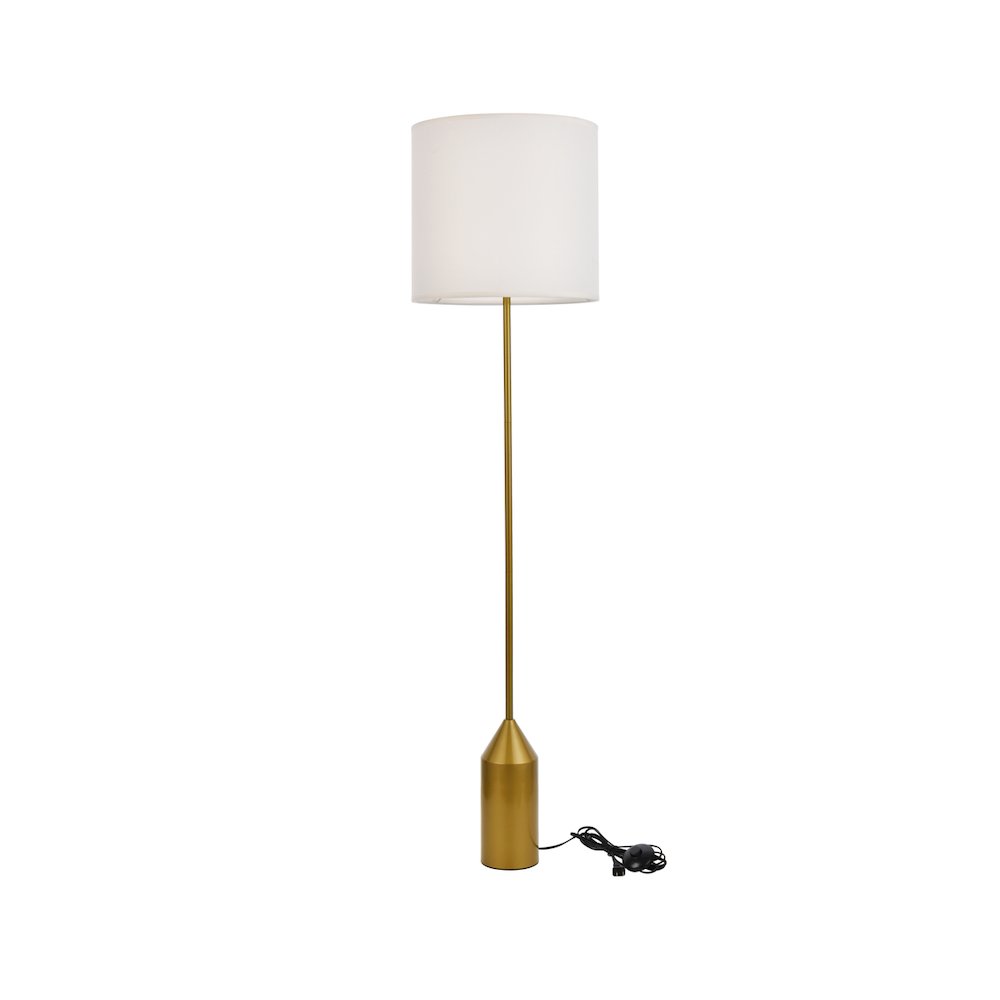 Ines Floor Lamp In Brass. Picture 3