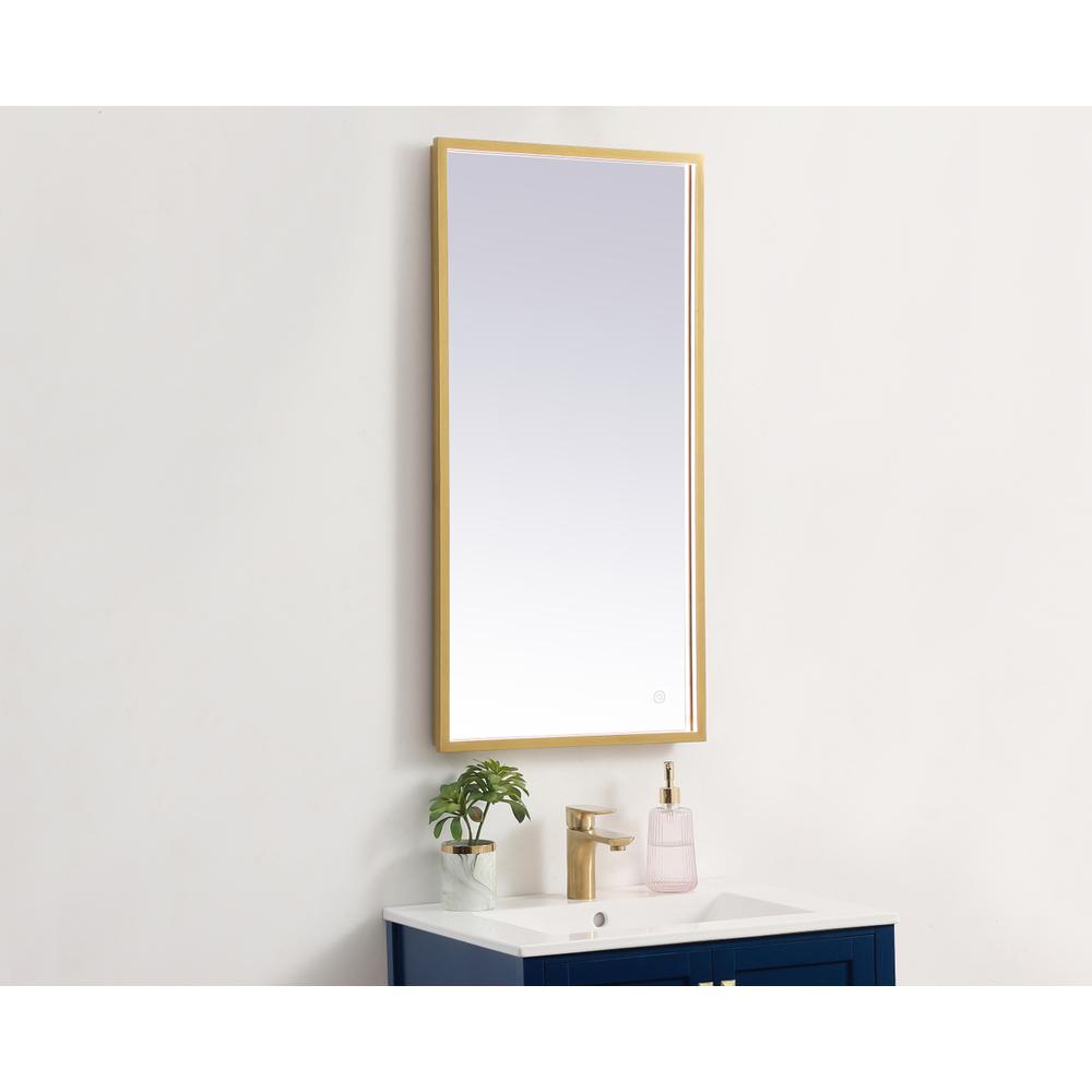 Pier 18x36 inch LED mirror with adjustable color temperature. Picture 3