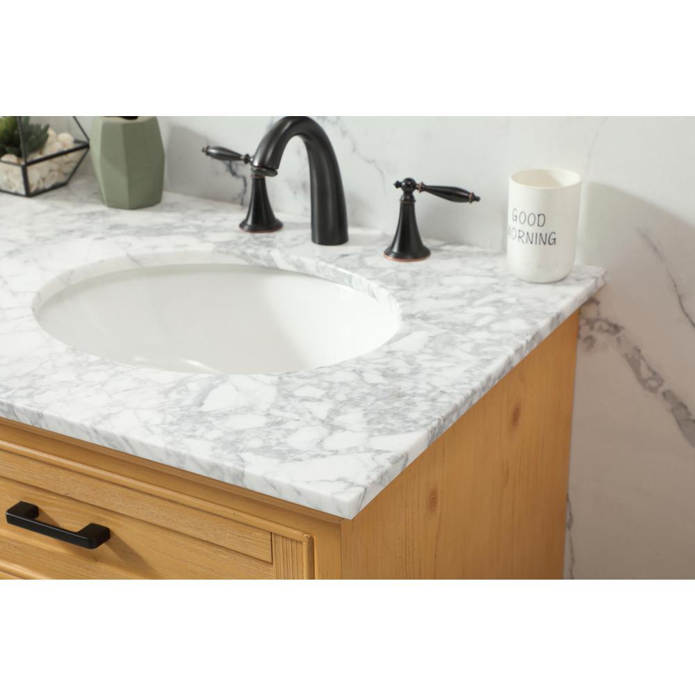 60 inch double bathroom vanity in natural wood. Picture 5