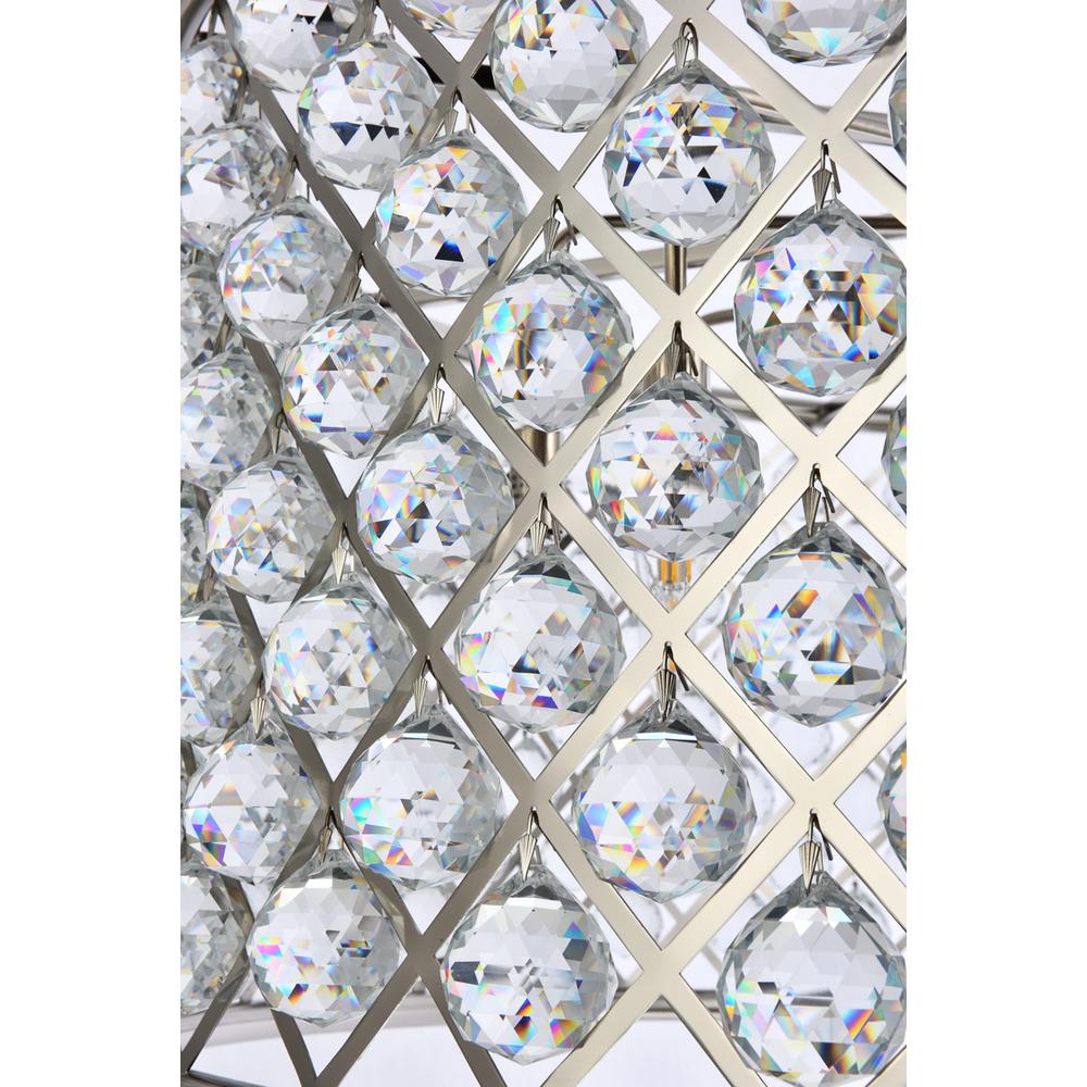 Madison 10 light polished Nickel Chandelier Clear Royal Cut Crystal. Picture 3