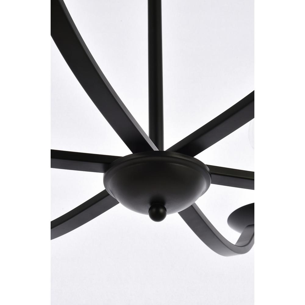 Trey 36 inch pendant in black. Picture 3