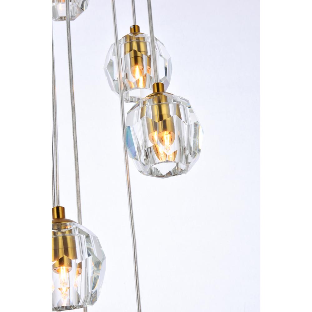 Eren 10 lights Gold pendant. Picture 3