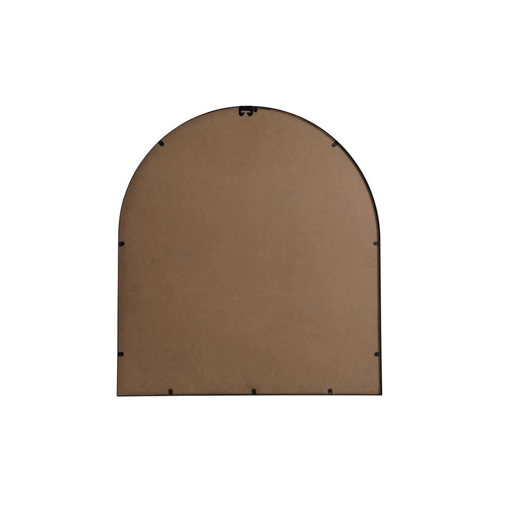 Metal Frame Arch Mirror 33x36 Inch in Black. Picture 8