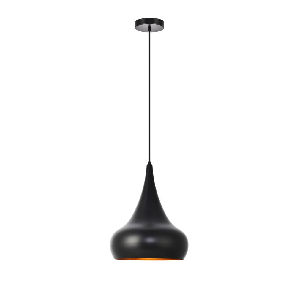 Circa Collection Pendant D11.5in H15in Lt:1 Black Finish. Picture 2