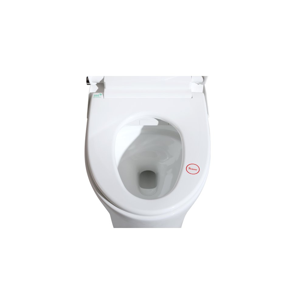 Smart Round Bidet Toilet in Glossy White. Picture 15
