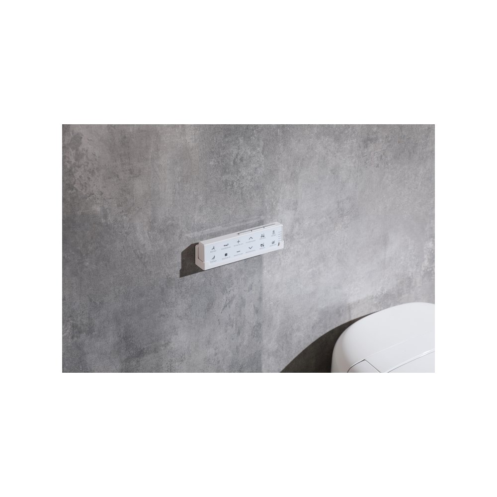 Smart Round Bidet Toilet in Glossy White. Picture 18