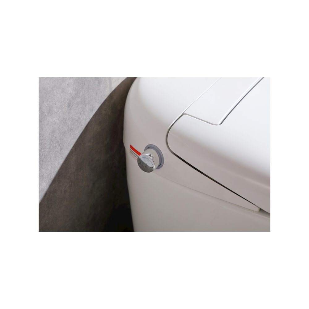Smart Round Bidet Toilet in Glossy White. Picture 19