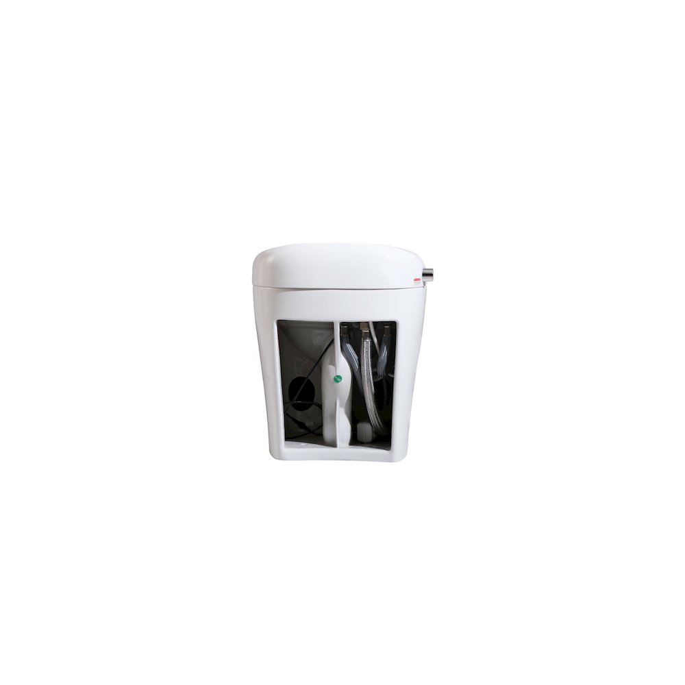Smart Round Bidet Toilet in Glossy White. Picture 20