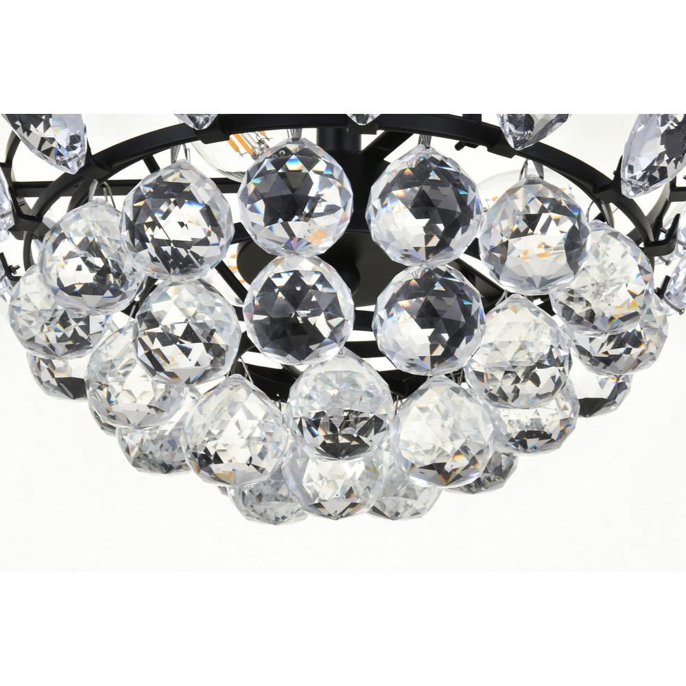 Emilia 14 inch pendant in black. Picture 3