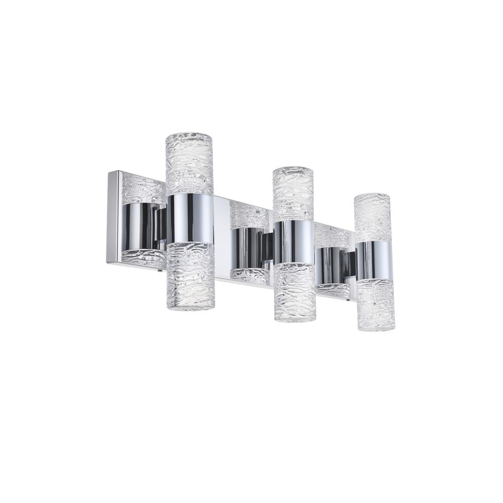 Vega 6 light Chrome LED Wall Sconce. Picture 8