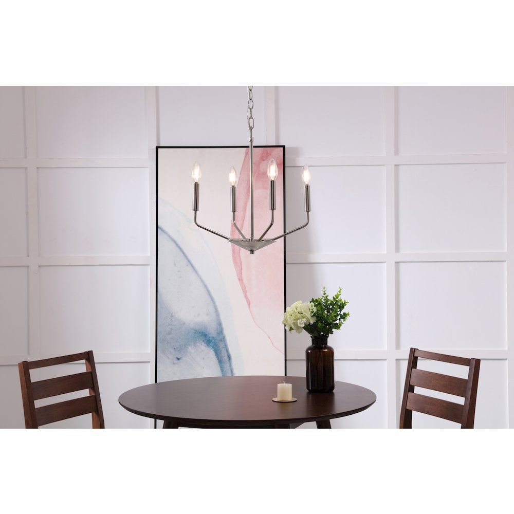 Enzo 4 Light Chrome Pendant. Picture 2