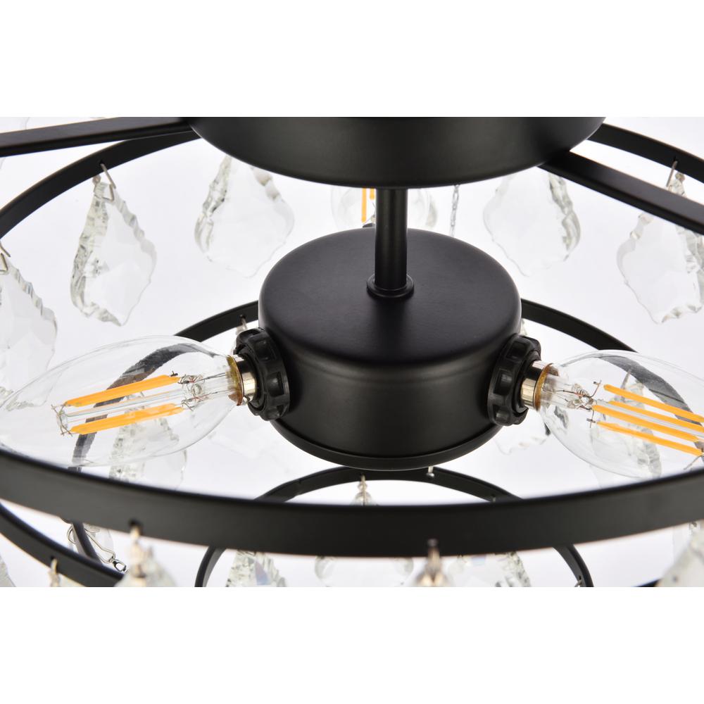 Ella 14 inch flush mount in black. Picture 5