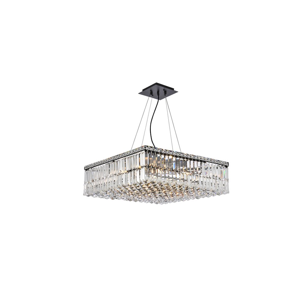 Maxime 24 Inch Black Chandelier. Picture 1