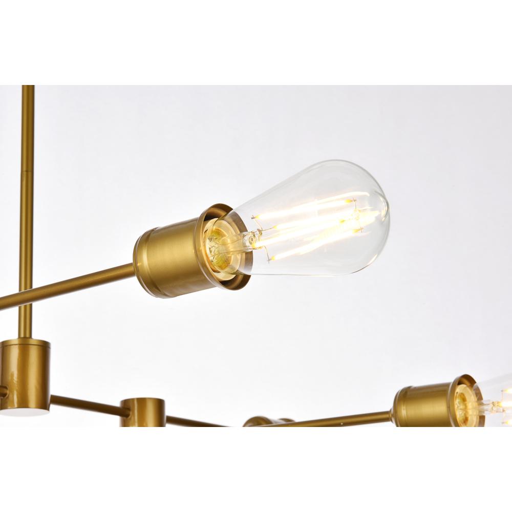 Xavier 6 lights pendant in brass. Picture 4