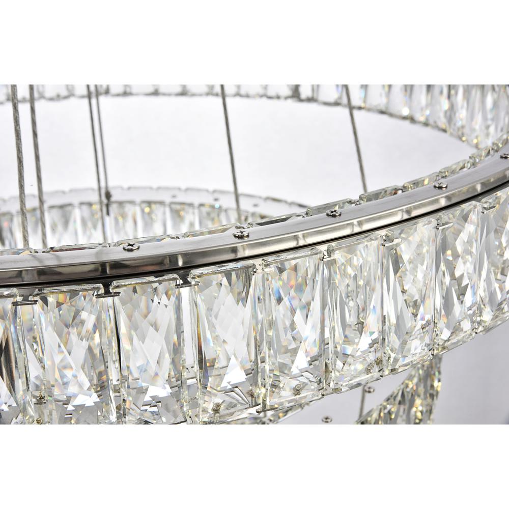 Monroe Integrated LED chip light Chrome Chandelier Clear Royal Cut Crystal. Picture 3