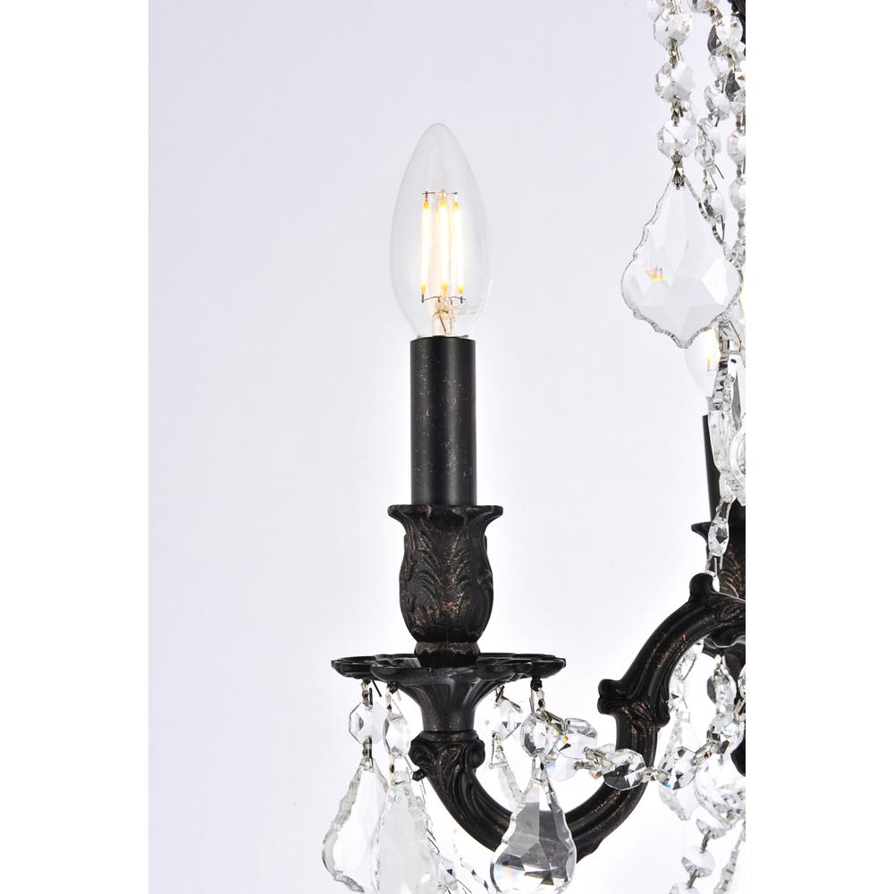 Rosalia 4 light Dark Bronze Pendant Clear Royal Cut Crystal. Picture 4