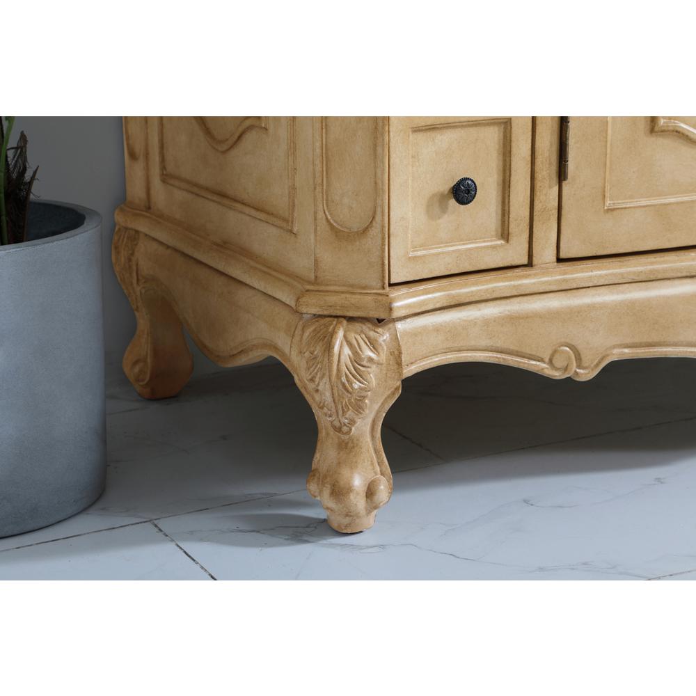 42 inch Single Bathroom vanity in Light Antique Beige. Picture 5
