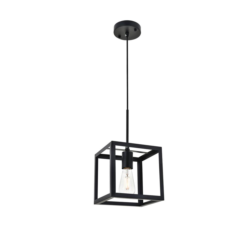 Resolute 1 light black Pendant. Picture 3