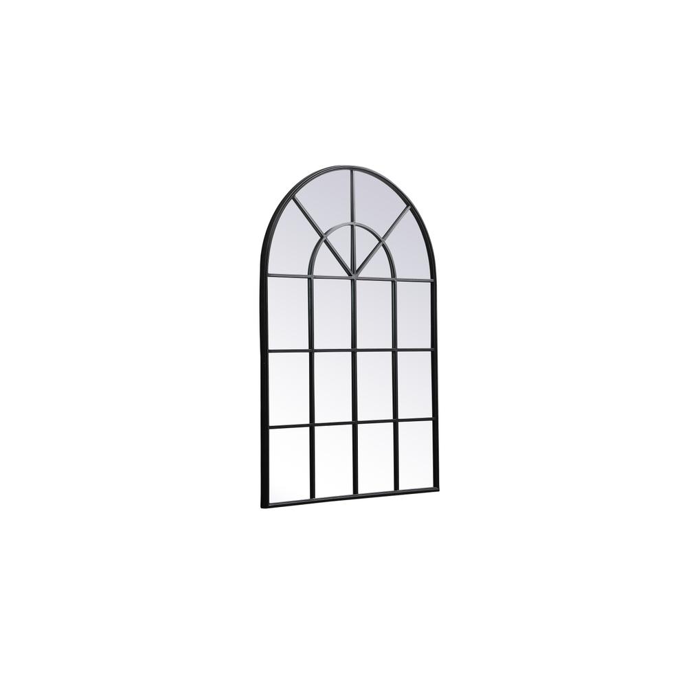 Metal windowpane mirror 36 inch x 53 inch in Black. Picture 5