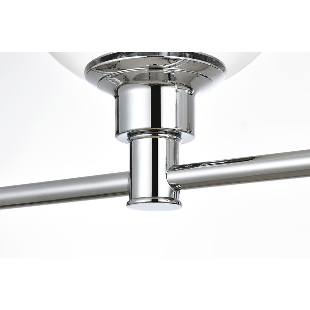 Jaelynn 4 light Chrome and Clear Bath Sconce. Picture 5