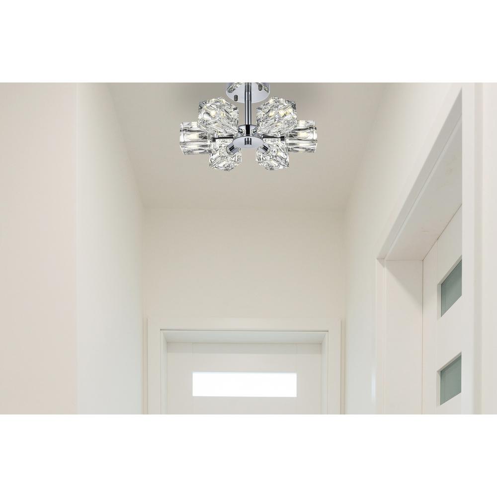 Lyra 14 inch Flush Mount in Chrome. Picture 7