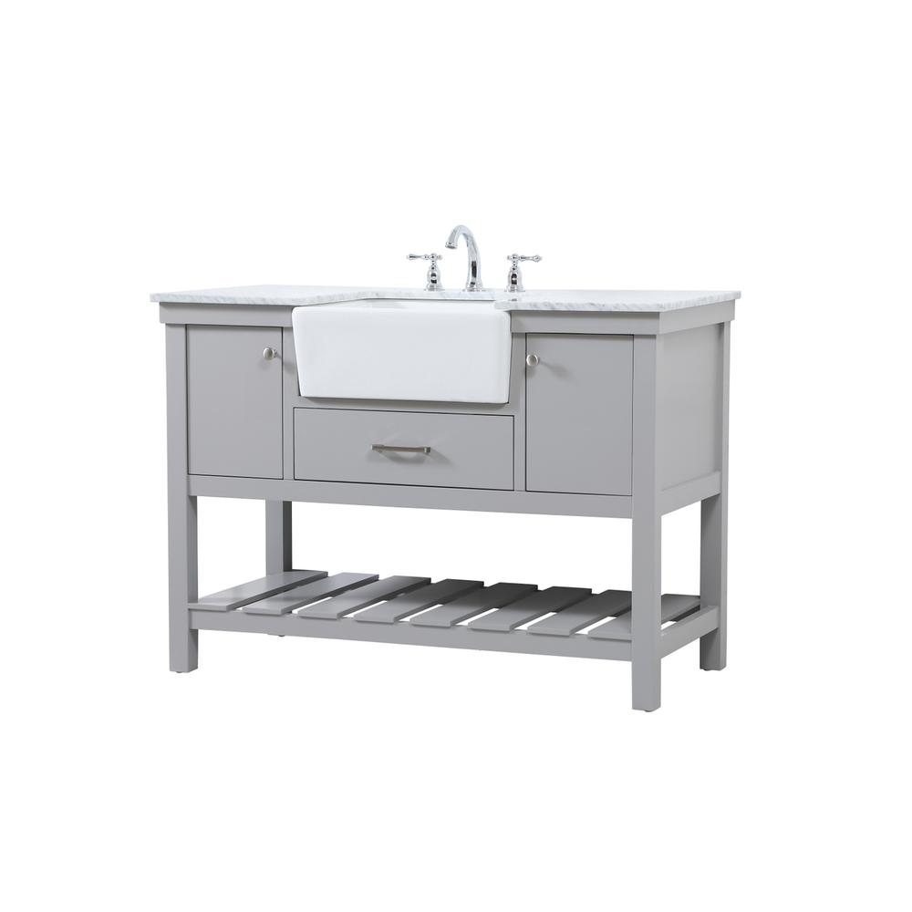 48 inch Single bathroom vanity in grey. Picture 7