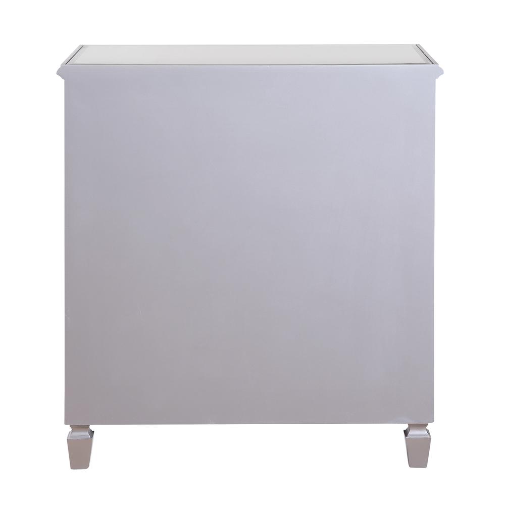 3 Drawer Bedside Cabinet 33 in.x 18 in.x 32 in. in silver paint. Picture 9