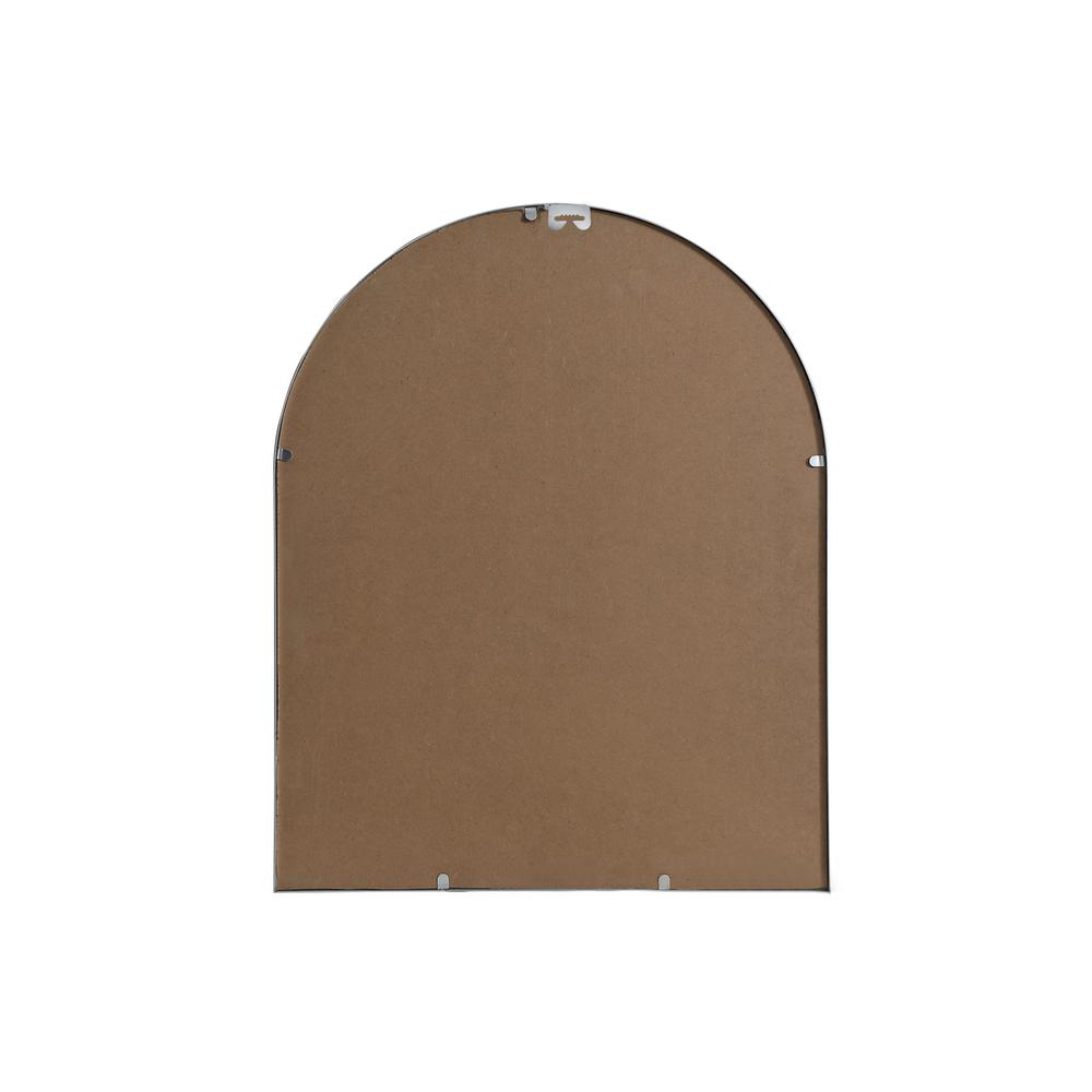 Metal Frame Arch Mirror 24x30 Inch in Silver. Picture 8