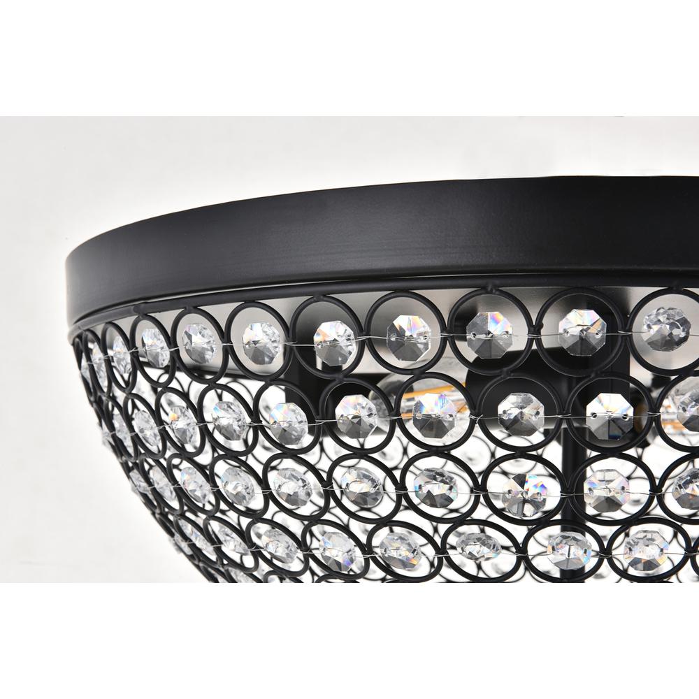 Taye 4 light Matte Black Flush Mount. Picture 8