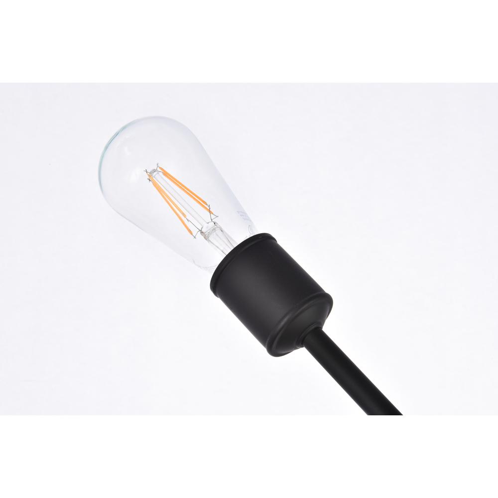 Axel 10 lights black pendant with hanging rod. Picture 5