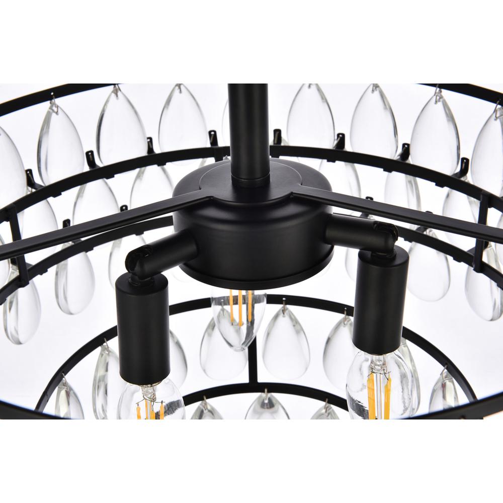 Mila 16 inch flush mount in black. Picture 5