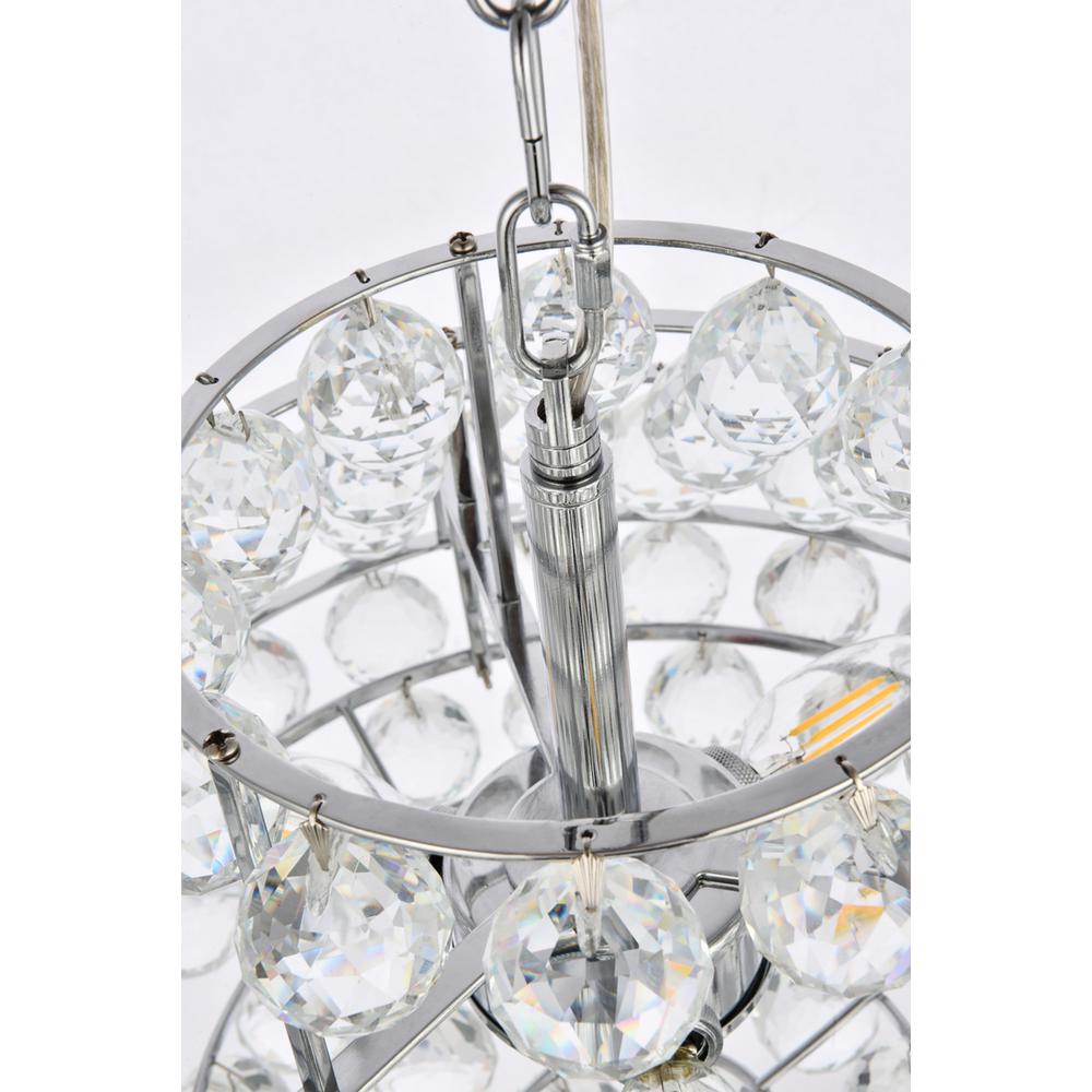 Savannah 16 inch pendant in chrome. Picture 5