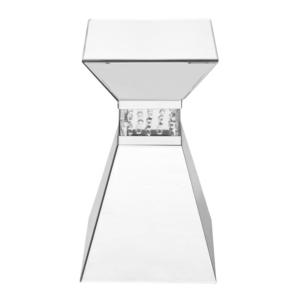 12 inch Crystal End Table in Clear Mirror Finish. Picture 3