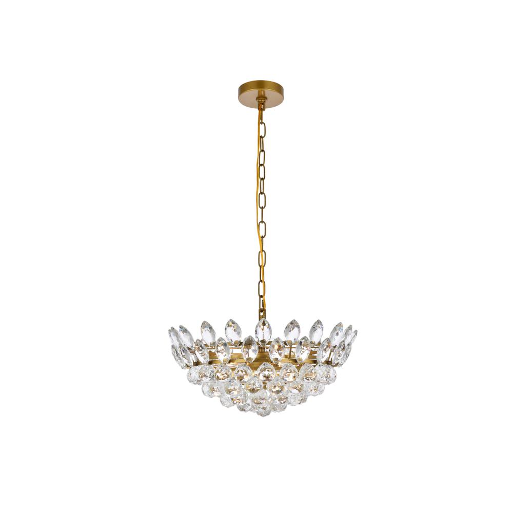 Emilia 18 inch pendant in brass. Picture 1