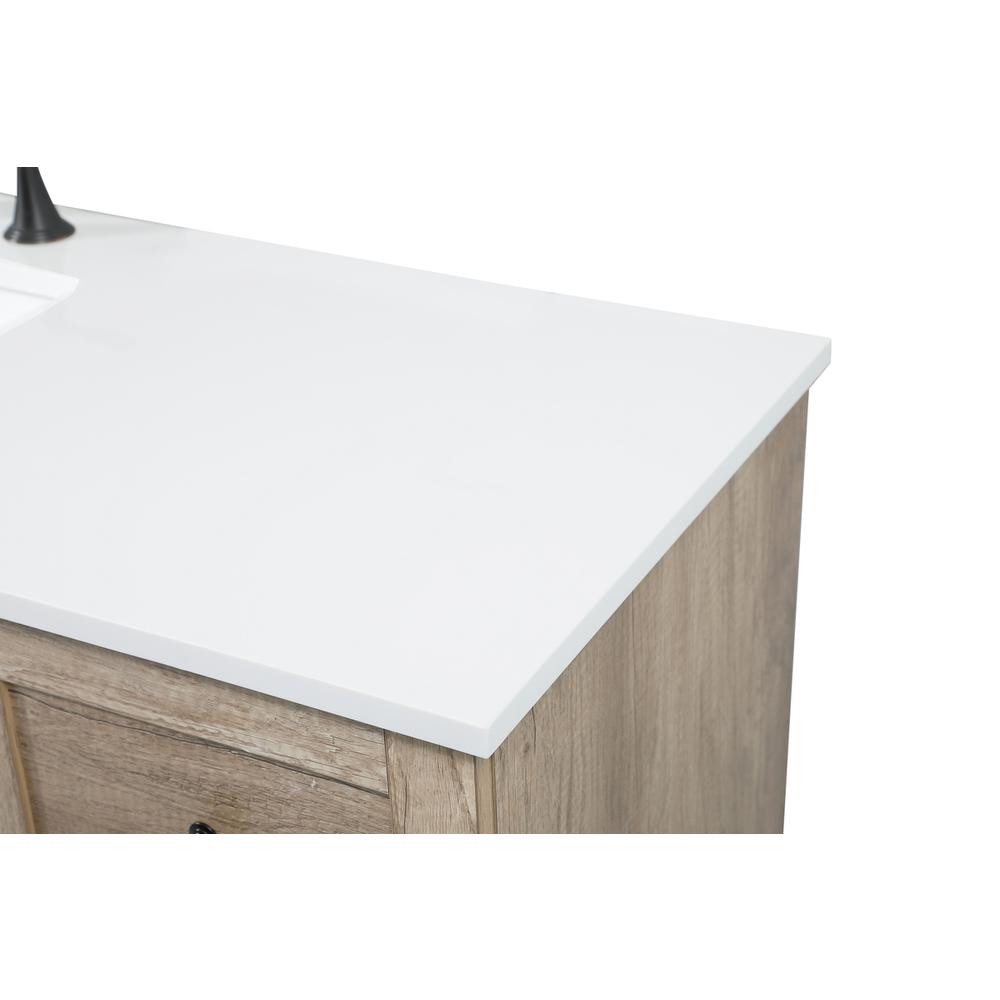 42 inch Single bathroom vanity in natural oak. Picture 11