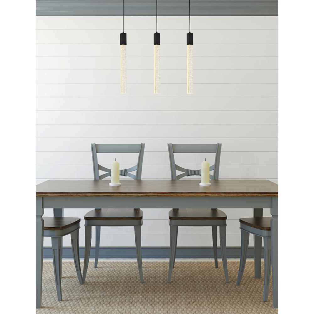 Weston 3 lights pendant in black. Picture 8