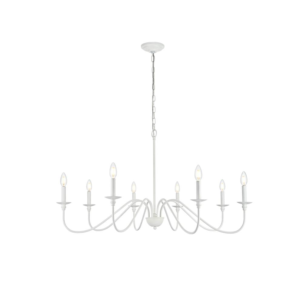 Rohan 42 inch chandelier in White. Picture 1