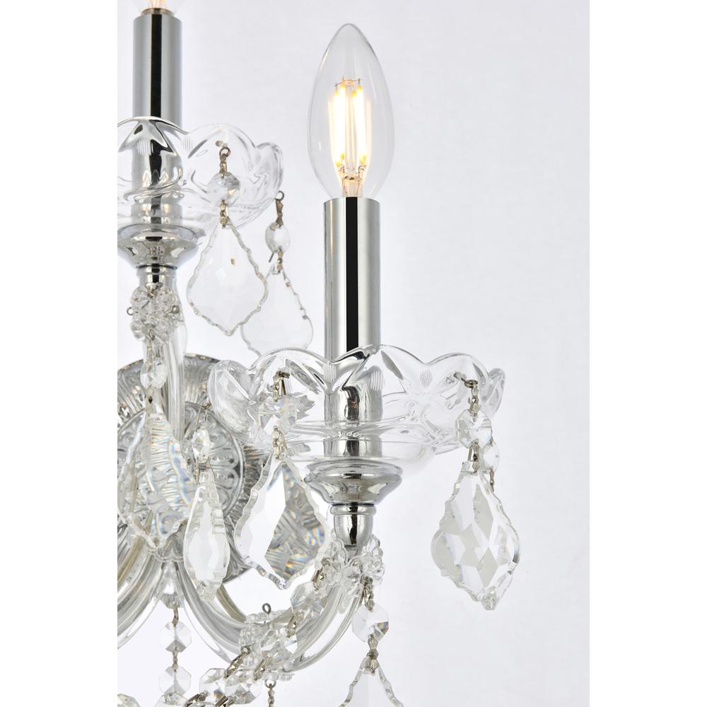 Maria Theresa 3 light Chrome Wall Sconce Clear Royal Cut Crystal. Picture 3