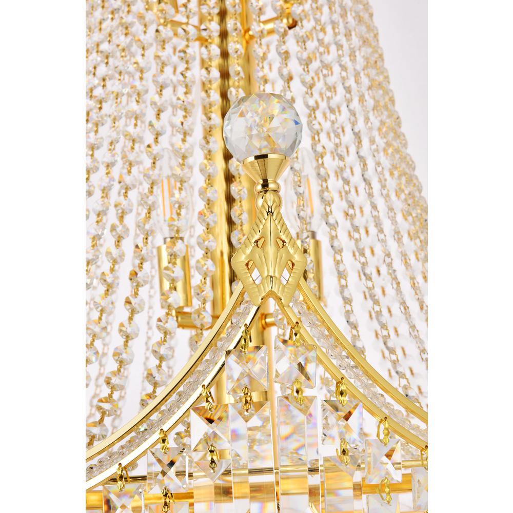 Corona 24 light Gold Chandelier Clear Royal Cut Crystal. Picture 5