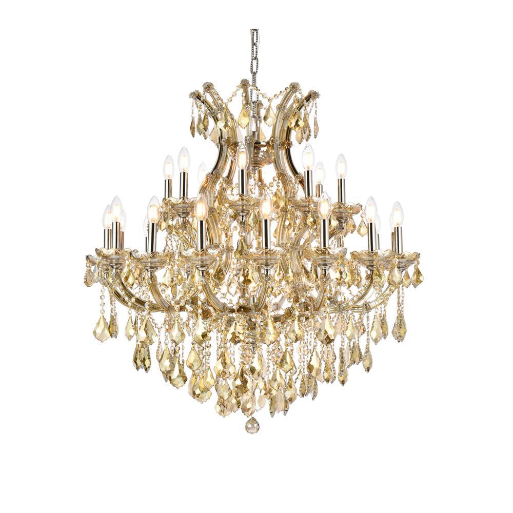 Maria Theresa 24 light Golden Teak Chandelier Golden Teak. Picture 2