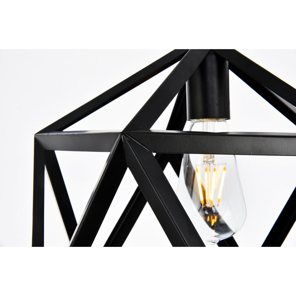 Redmond Collection Pendant D13.0'' H14.6 Lt:1 Black Finish. Picture 3