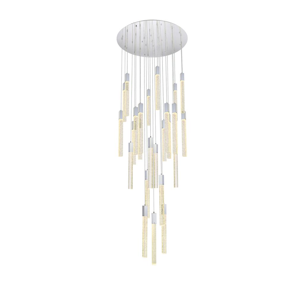Weston 25 lights pendant in chrome. Picture 2