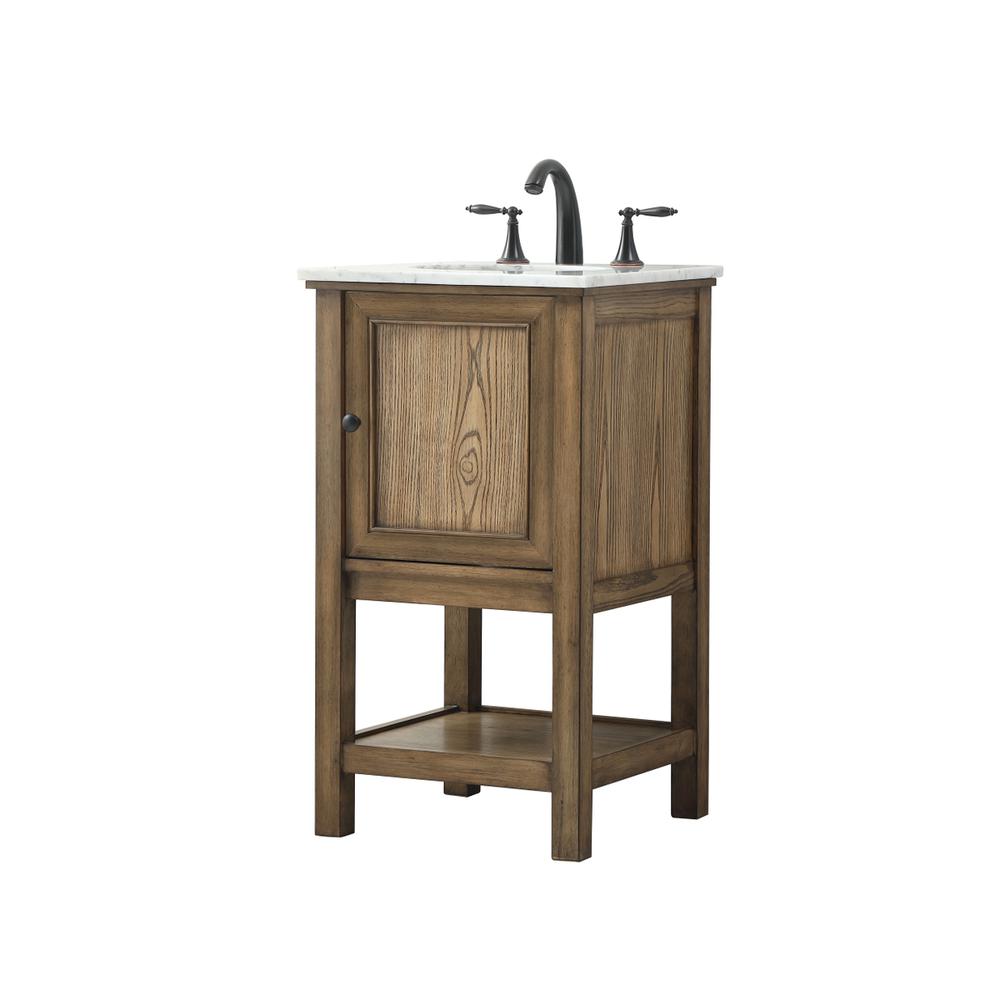 19 inch Single bathroom vanity in driftwood. Picture 7