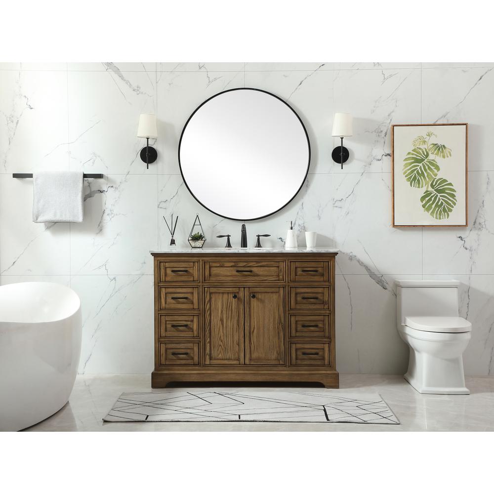 48 inch Single bathroom vanity in driftwood. Picture 4