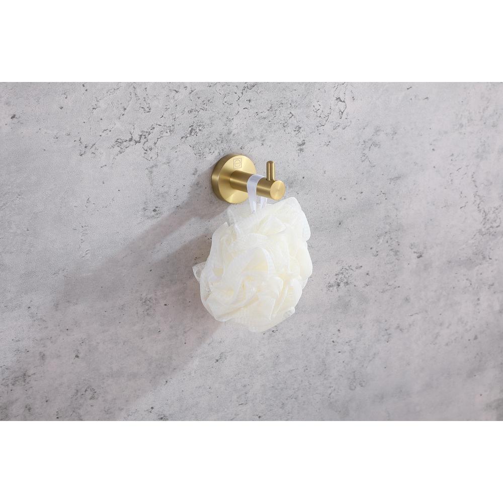 Freya 3-Piece Bathroom Hardware Set in Brushed Gold. Picture 5
