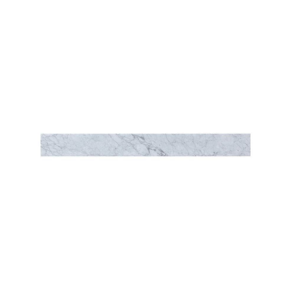 36 inch backsplash in carrara white. Picture 1