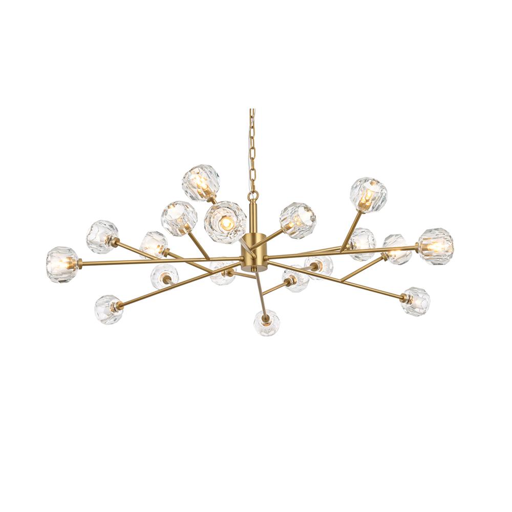 Graham 18 Light Pendant in Gold. Picture 2